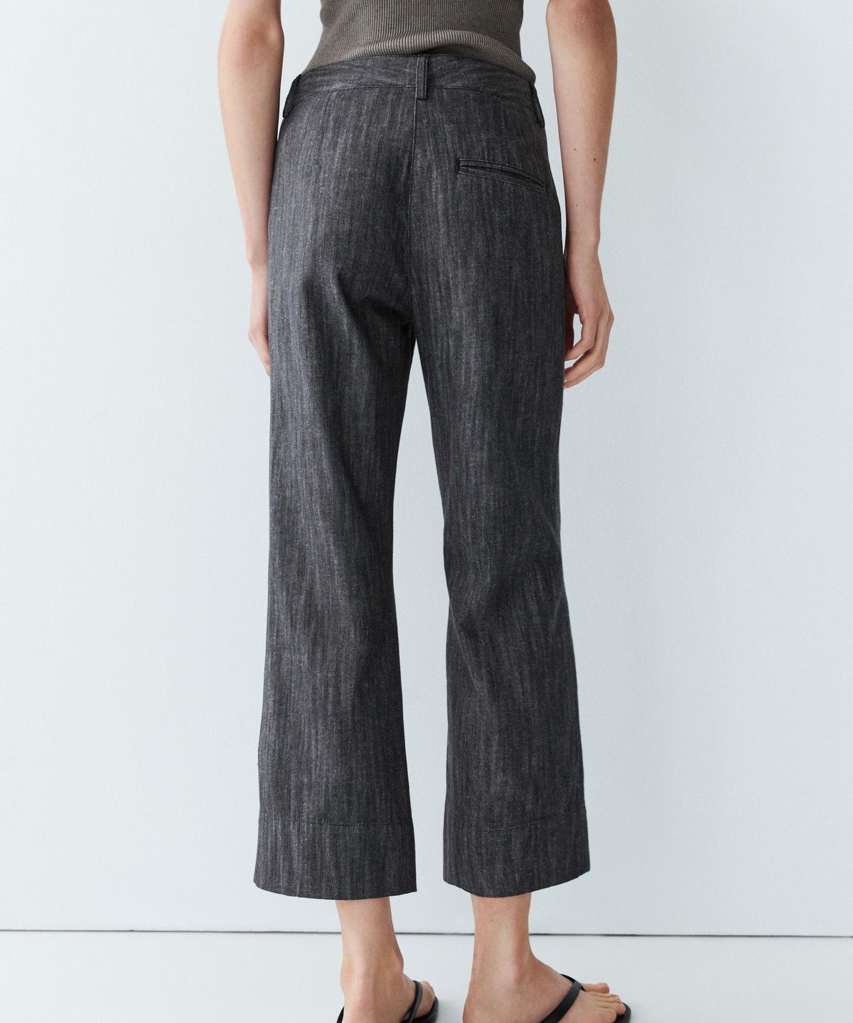 마시모두띠(MASSIMO DUTTI) 크롭 플레어 팬츠