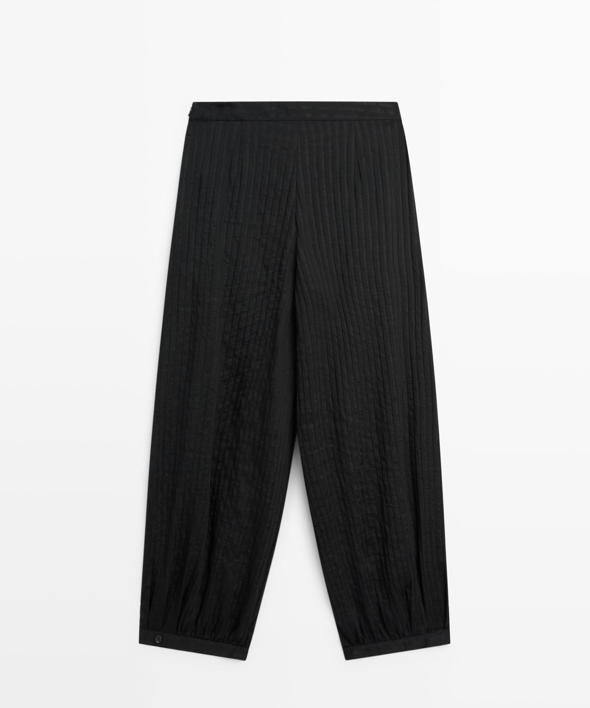 마시모두띠(MASSIMO DUTTI) 플루이드 린넨 사루엘 팬츠