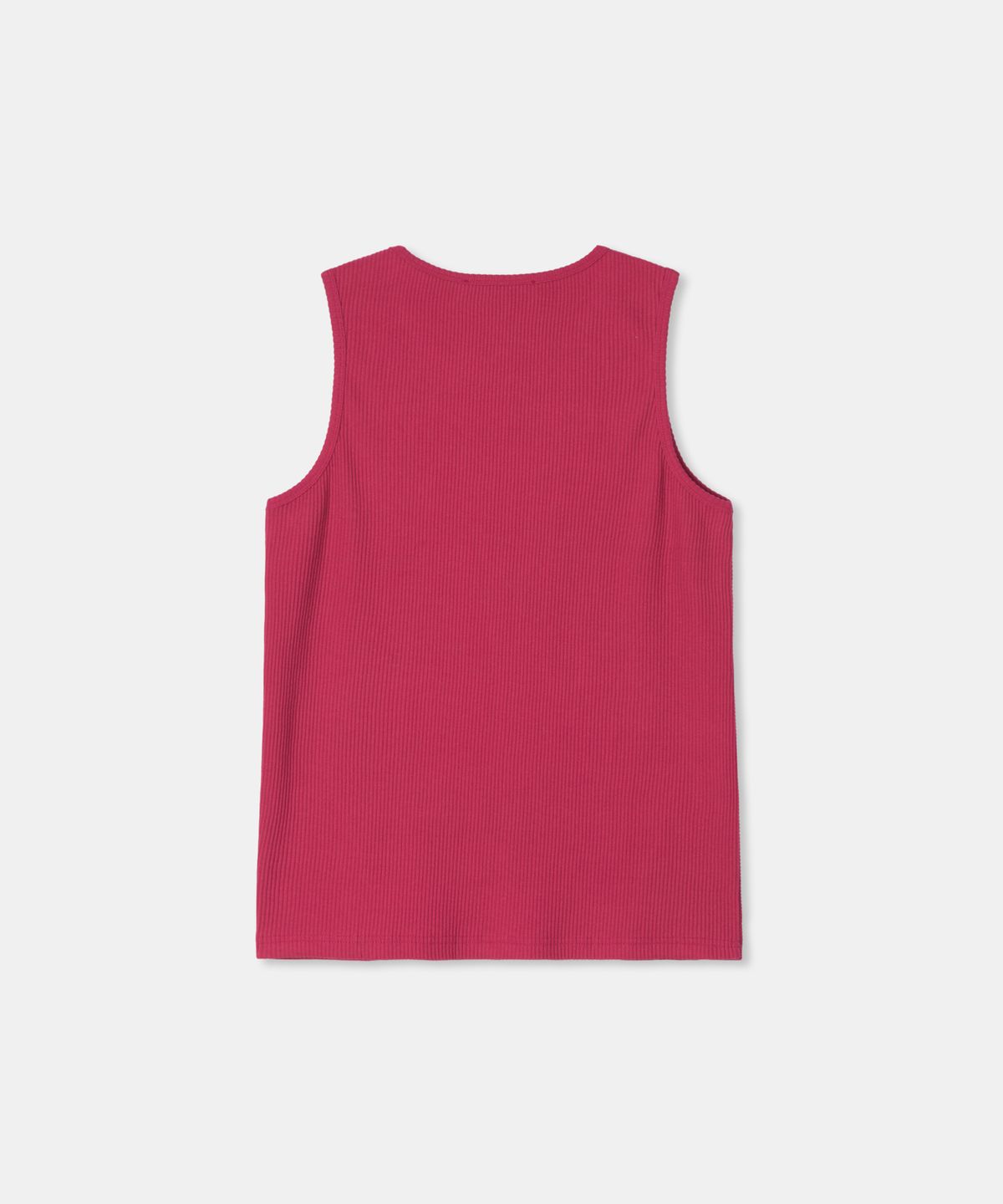 디앤드퀘스천(THEENDQUESTION) Rib sleeveless t-shirt / RED