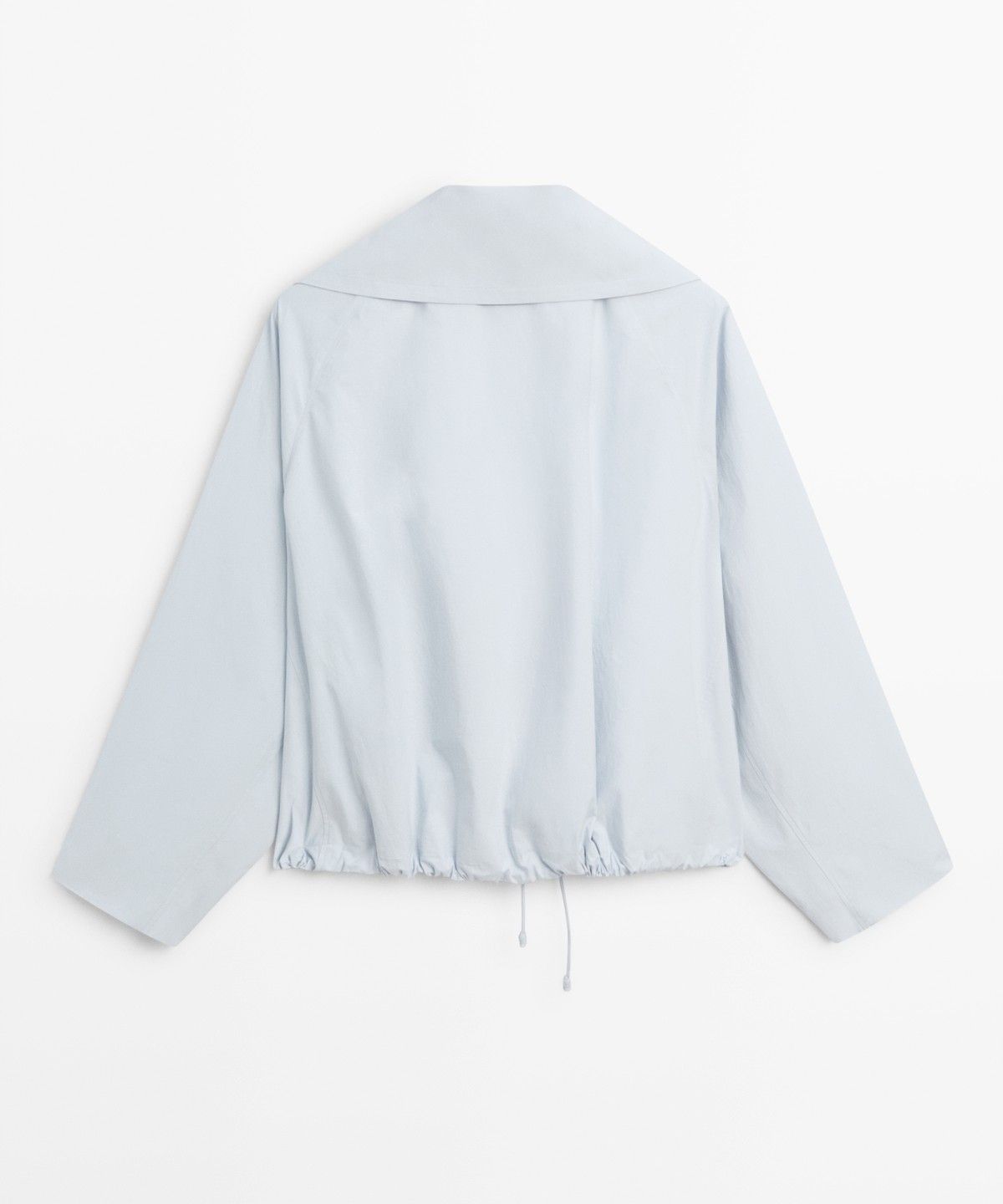 마시모두띠(MASSIMO DUTTI) 버튼 디테일 크롭 봄버 자켓