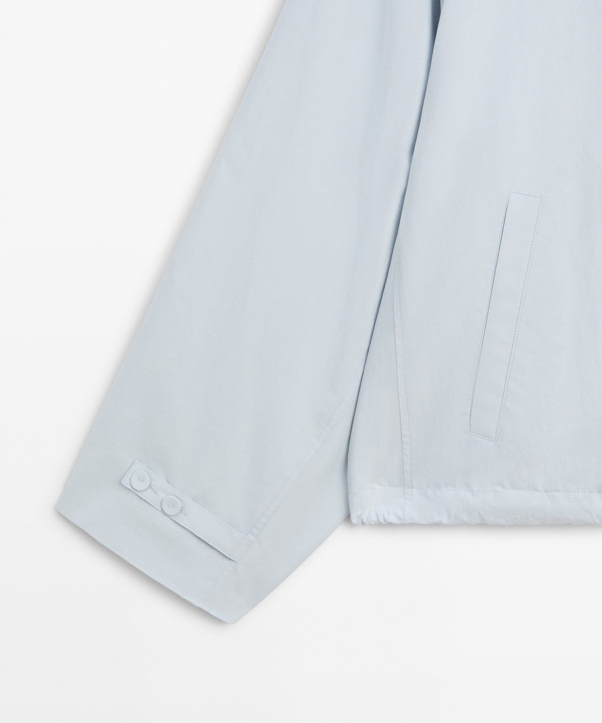 마시모두띠(MASSIMO DUTTI) 버튼 디테일 크롭 봄버 자켓