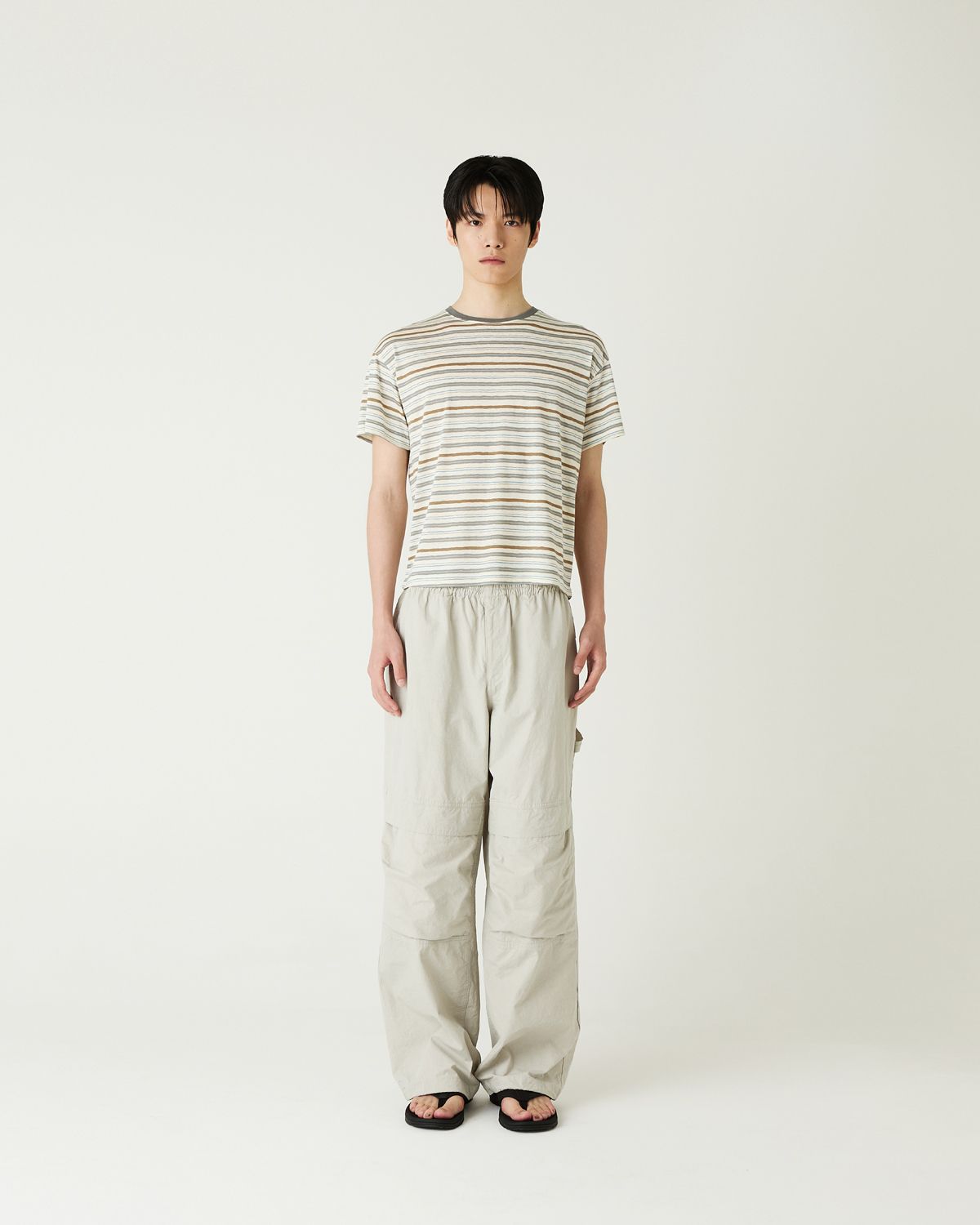 디앤드퀘스천(THEENDQUESTION) Cool stripe t-shirt / GRAY
