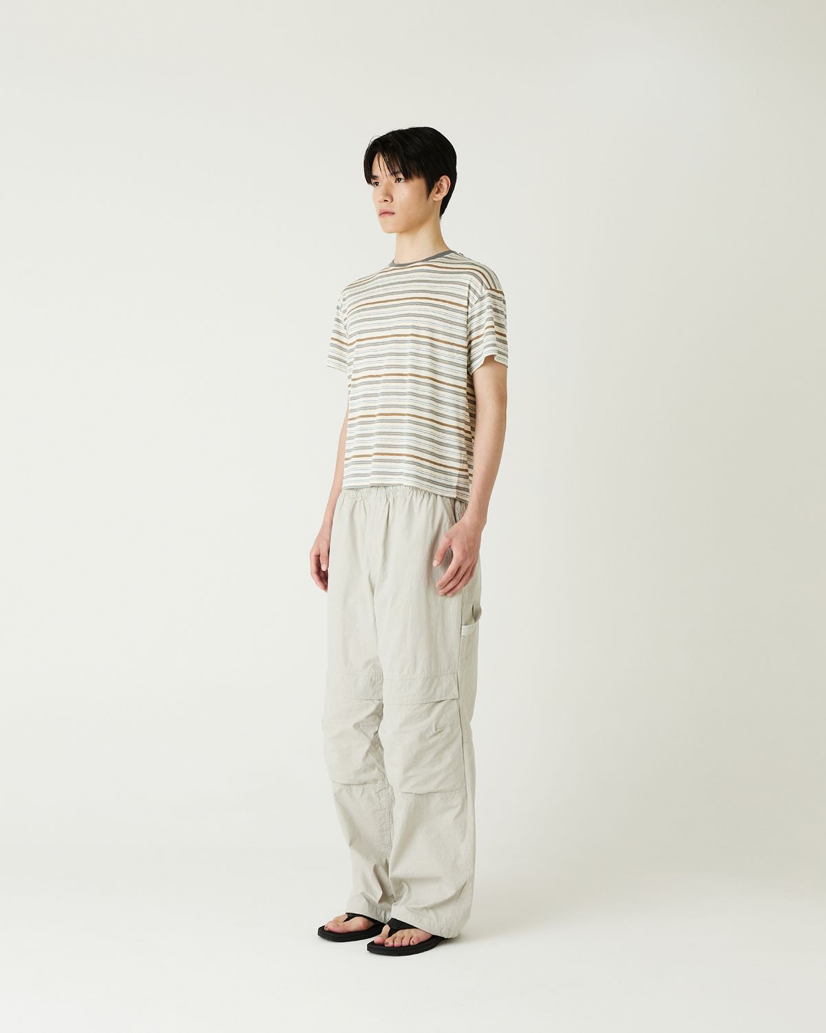 디앤드퀘스천(THEENDQUESTION) Cool stripe t-shirt / GRAY