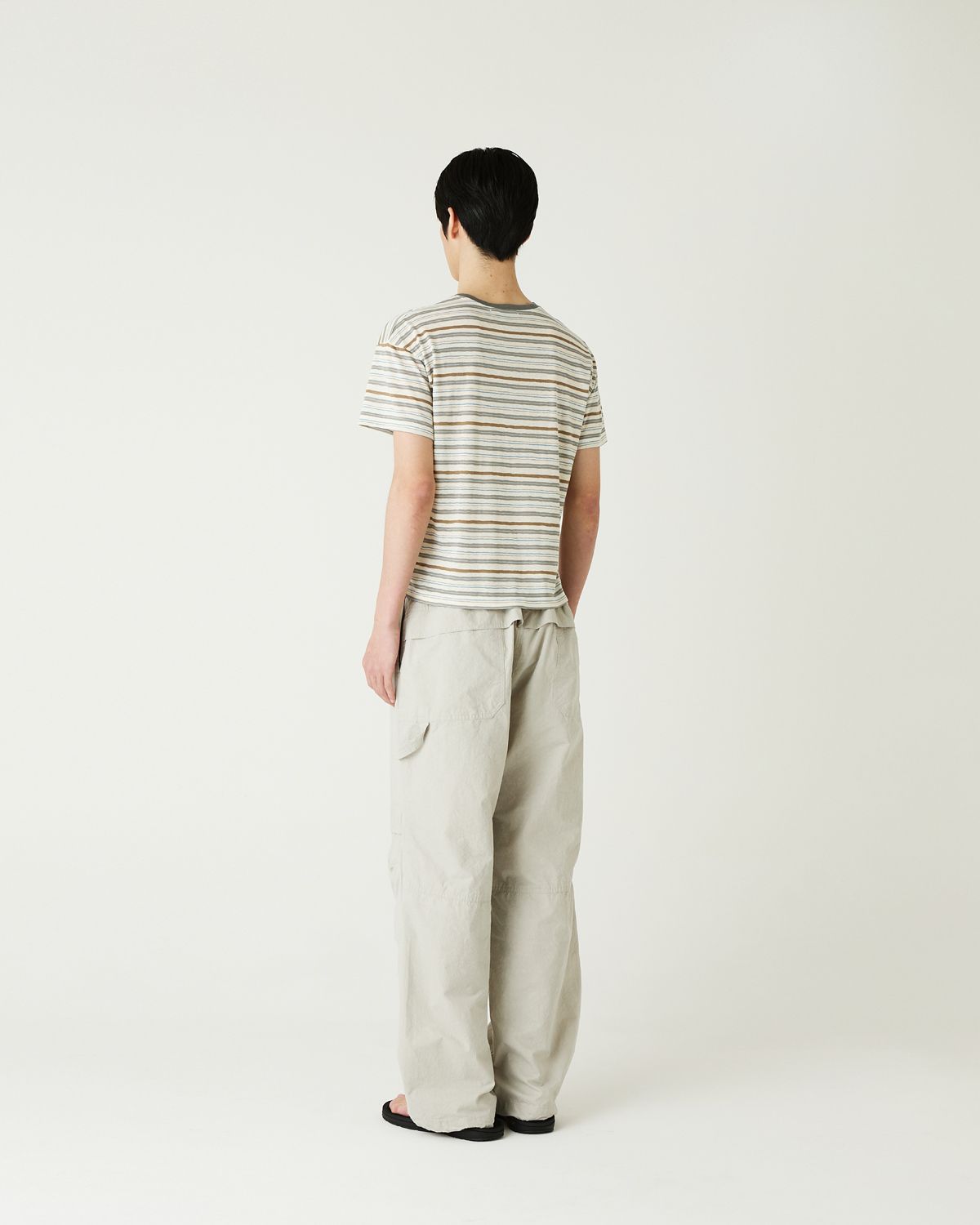 디앤드퀘스천(THEENDQUESTION) Cool stripe t-shirt / GRAY