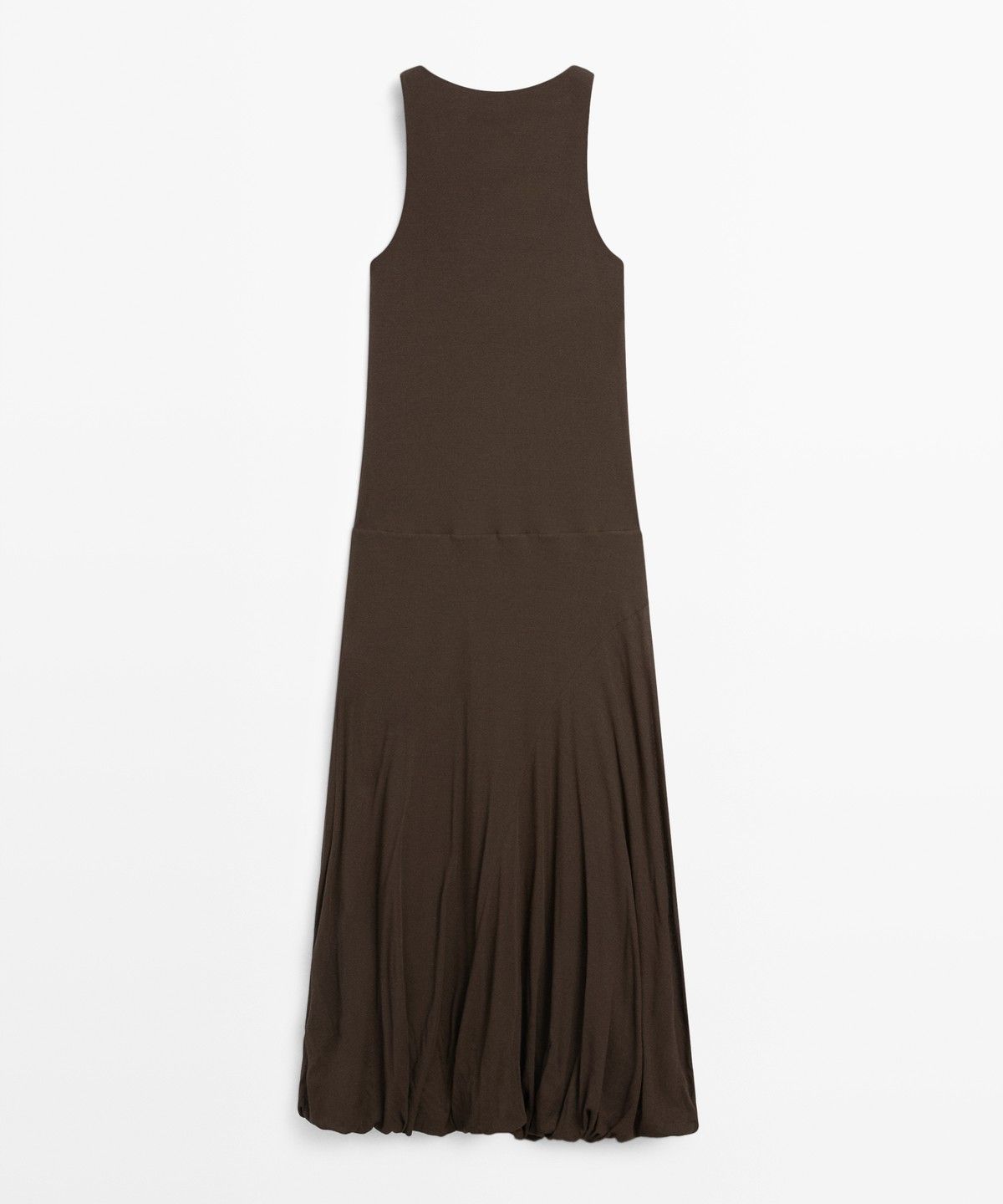 마시모두띠(MASSIMO DUTTI) 퍼프 디테일 미디 원피스