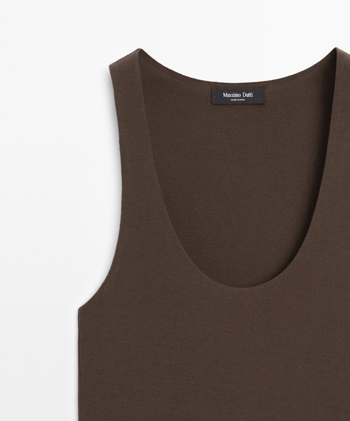마시모두띠(MASSIMO DUTTI) 퍼프 디테일 미디 원피스