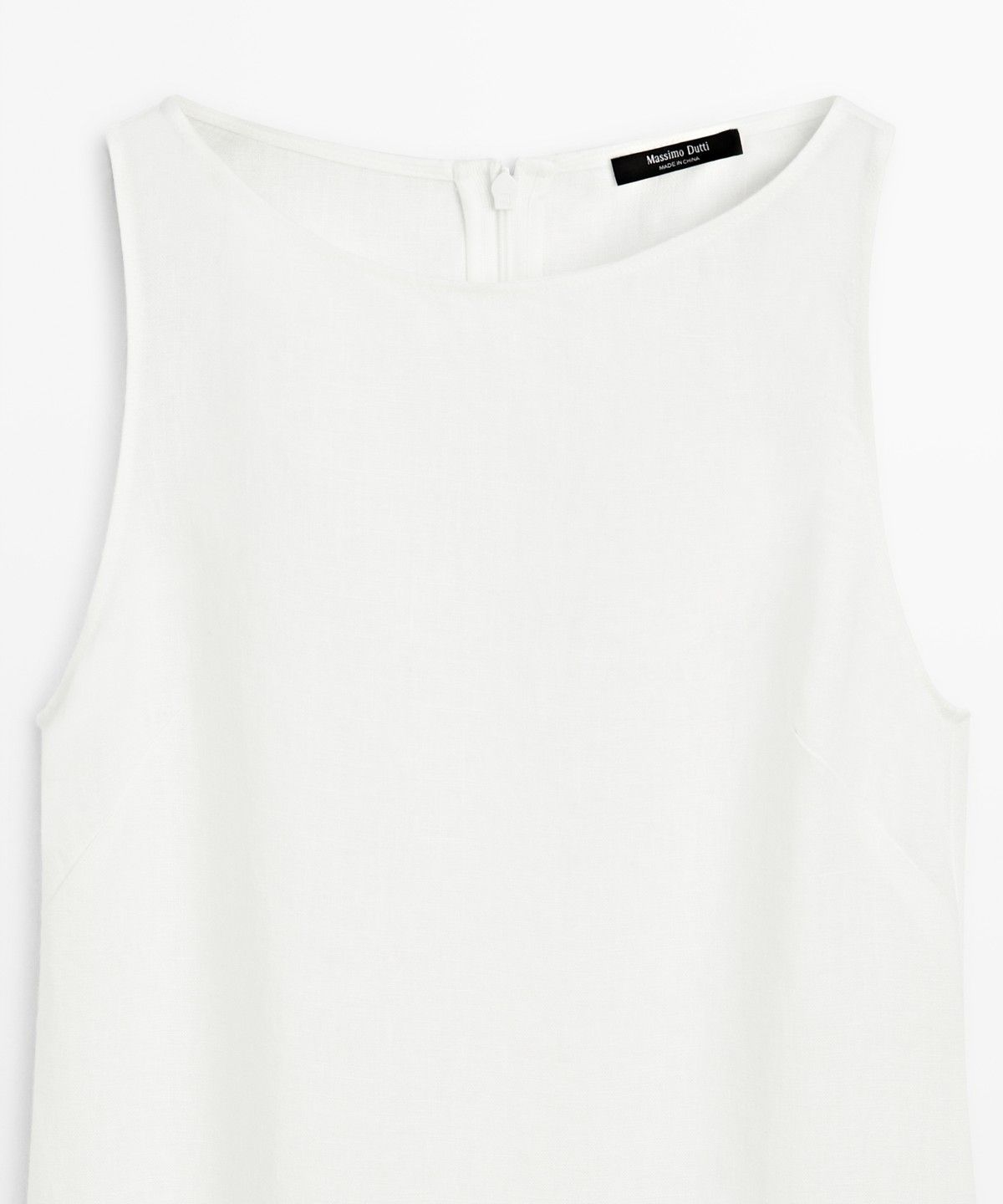 마시모두띠(MASSIMO DUTTI) 100% 린넨 홀터넥 원피스