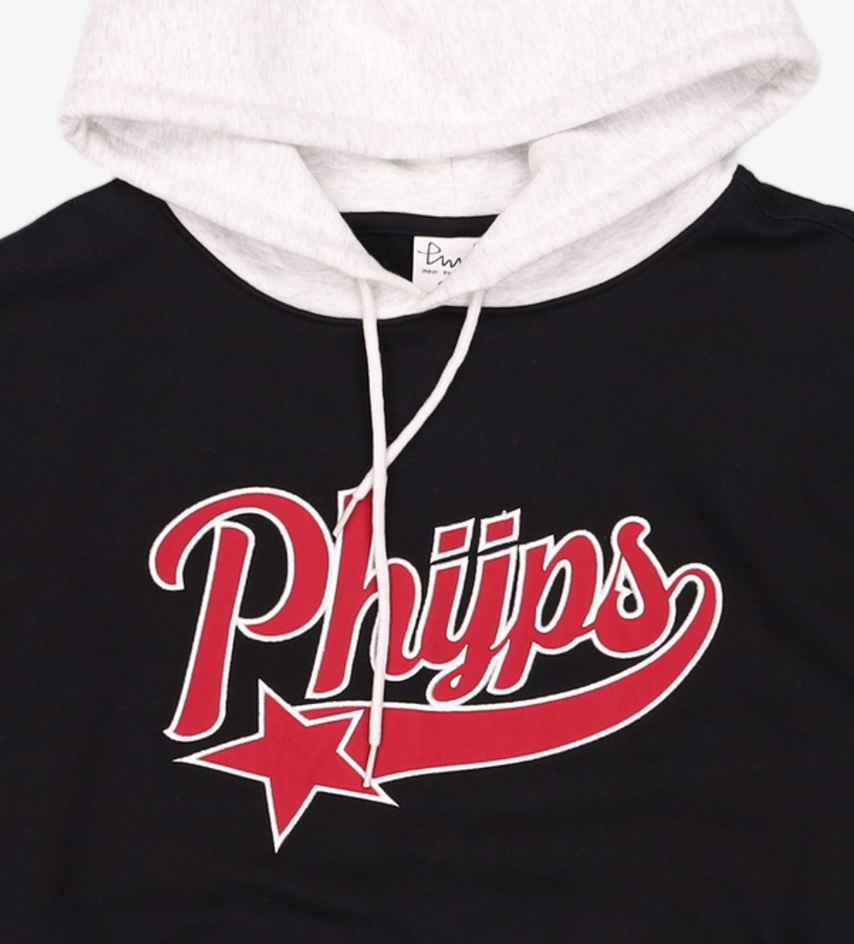 피지컬 디파트먼트(PHYSICAL DEPARTMENT) PHYPS® APPLIQUE STAR TAIL HOODIE BLACK S