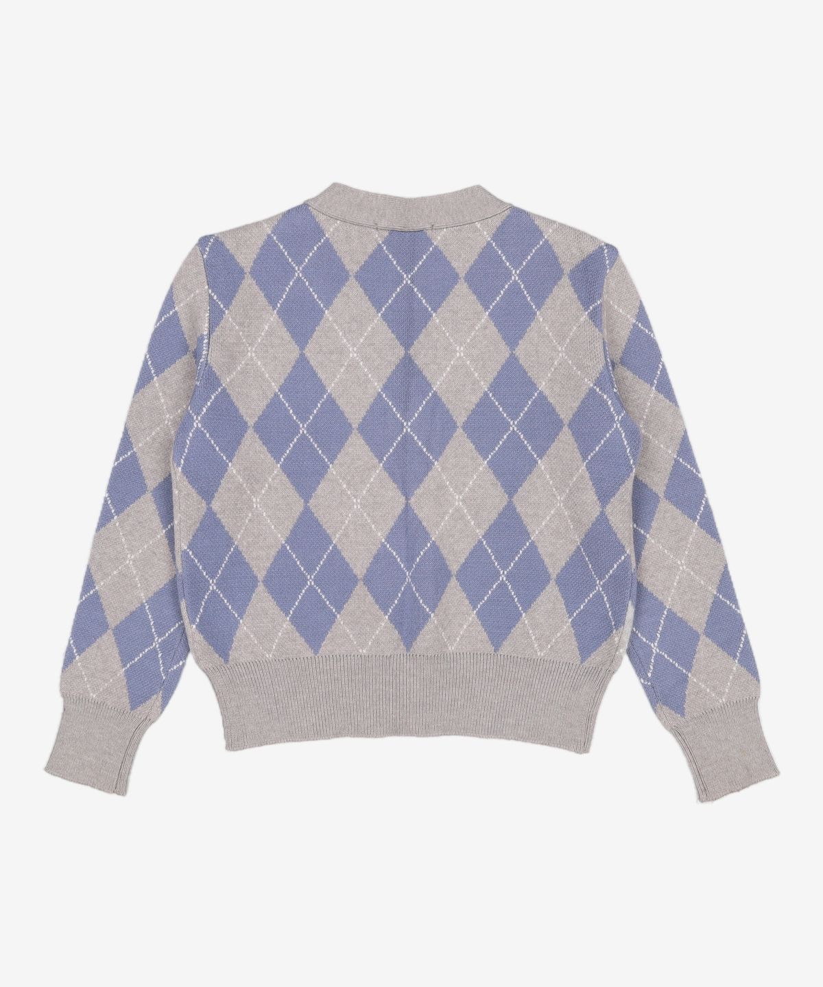 미쏘(MIXXO) 루즈핏 배색 아가일패턴 가디건 MIWCKBT38T S
