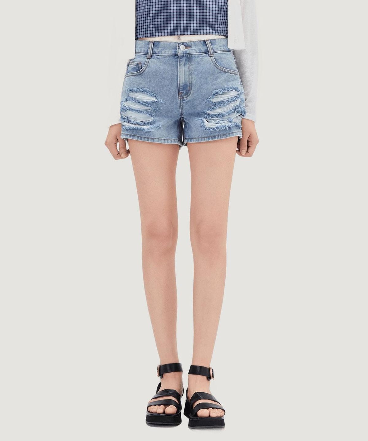 미쏘(MIXXO) 디스트로이드 쇼츠_MIWTHG733J