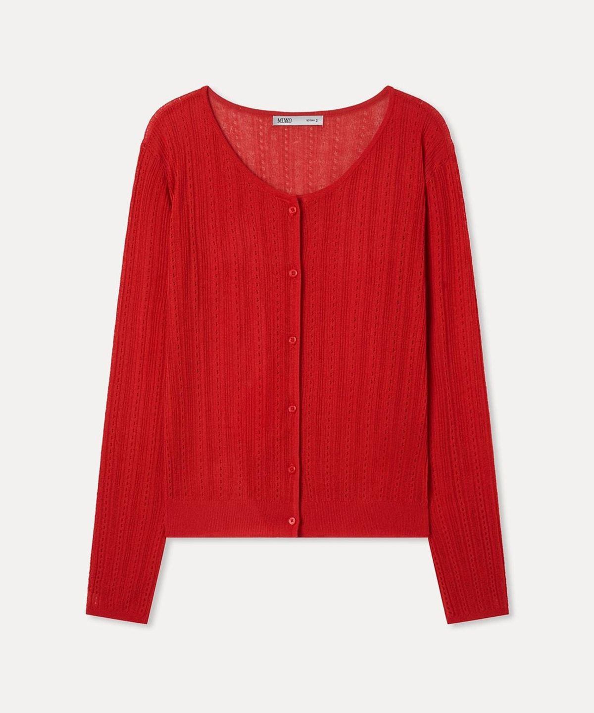 미쏘(MIXXO) 크로셰 시스루 긴팔 가디건 RE CKG515T_MIWCKG72QT