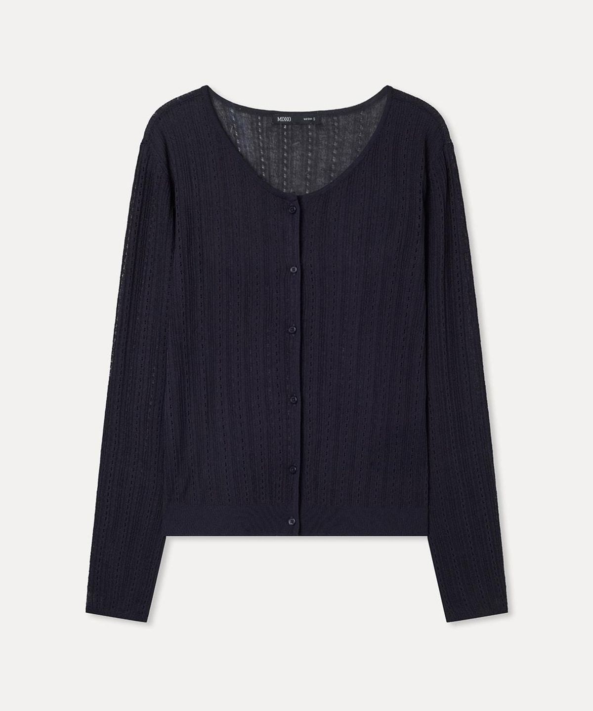 미쏘(MIXXO) 크로셰 시스루 긴팔 가디건 RE CKG515T_MIWCKG72QT