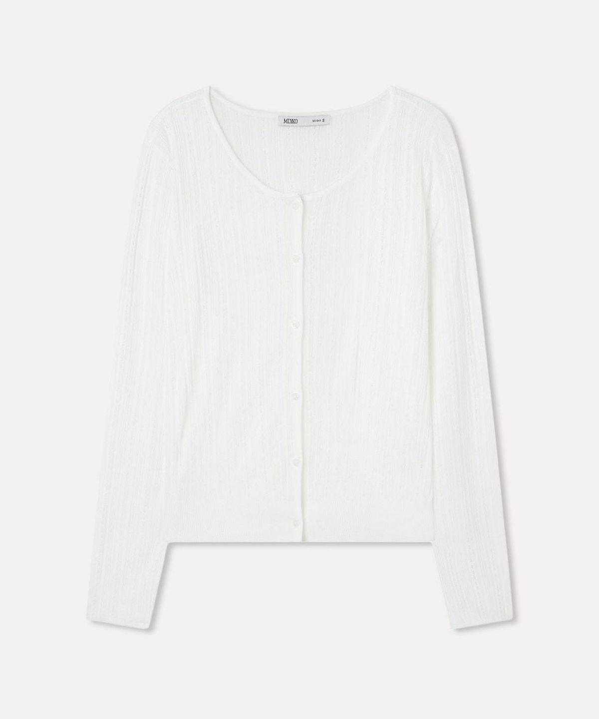 미쏘(MIXXO) 크로셰 시스루 긴팔 가디건 RE CKG515T_MIWCKG72QT