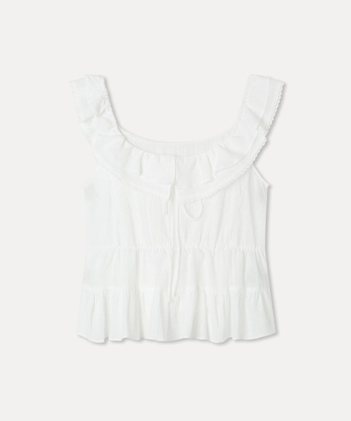 미쏘(MIXXO) 티어드 나시 블라우스_MIWBNG702G