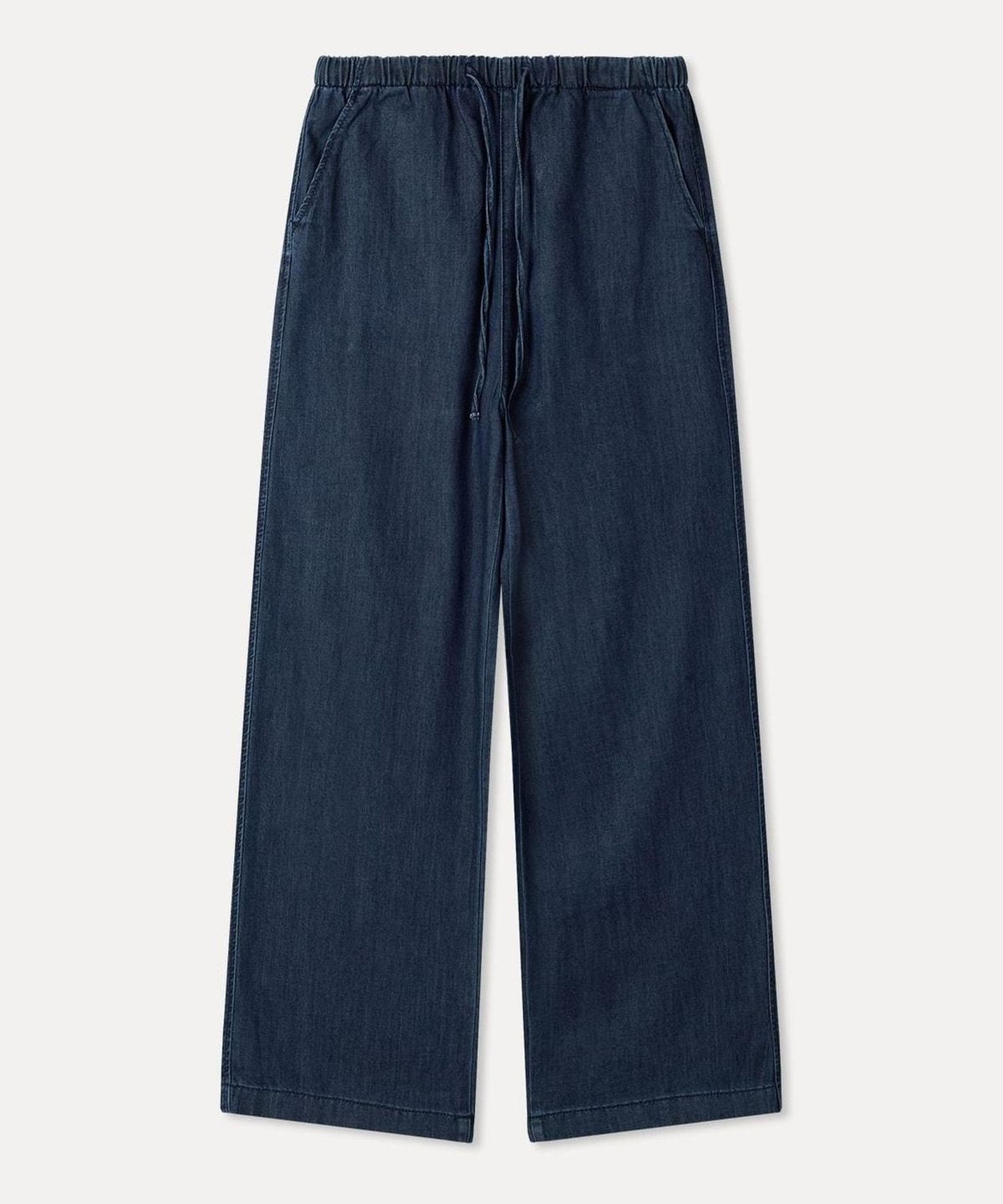 미쏘(MIXXO) 라이트 밴딩 와이드핏 데님_MIWTJG733J