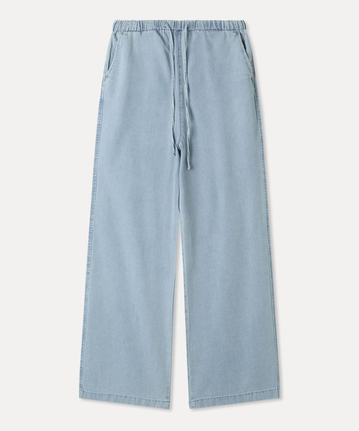 미쏘(MIXXO) 라이트 밴딩 와이드핏 데님_MIWTJG733J
