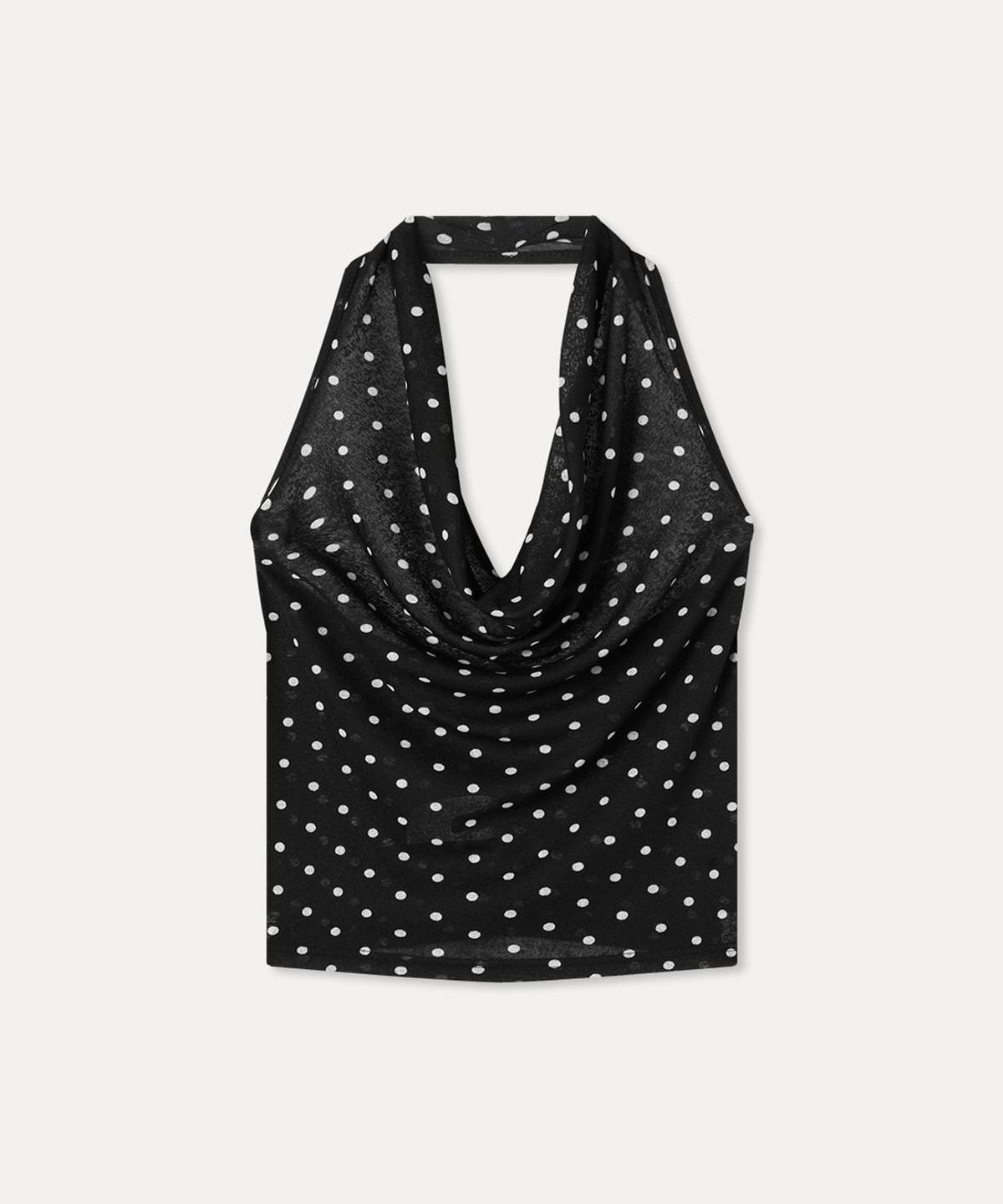 미쏘(MIXXO) 도트 홀터넥 슬리브리스 RE HNG62MS_MIWHNG73QS