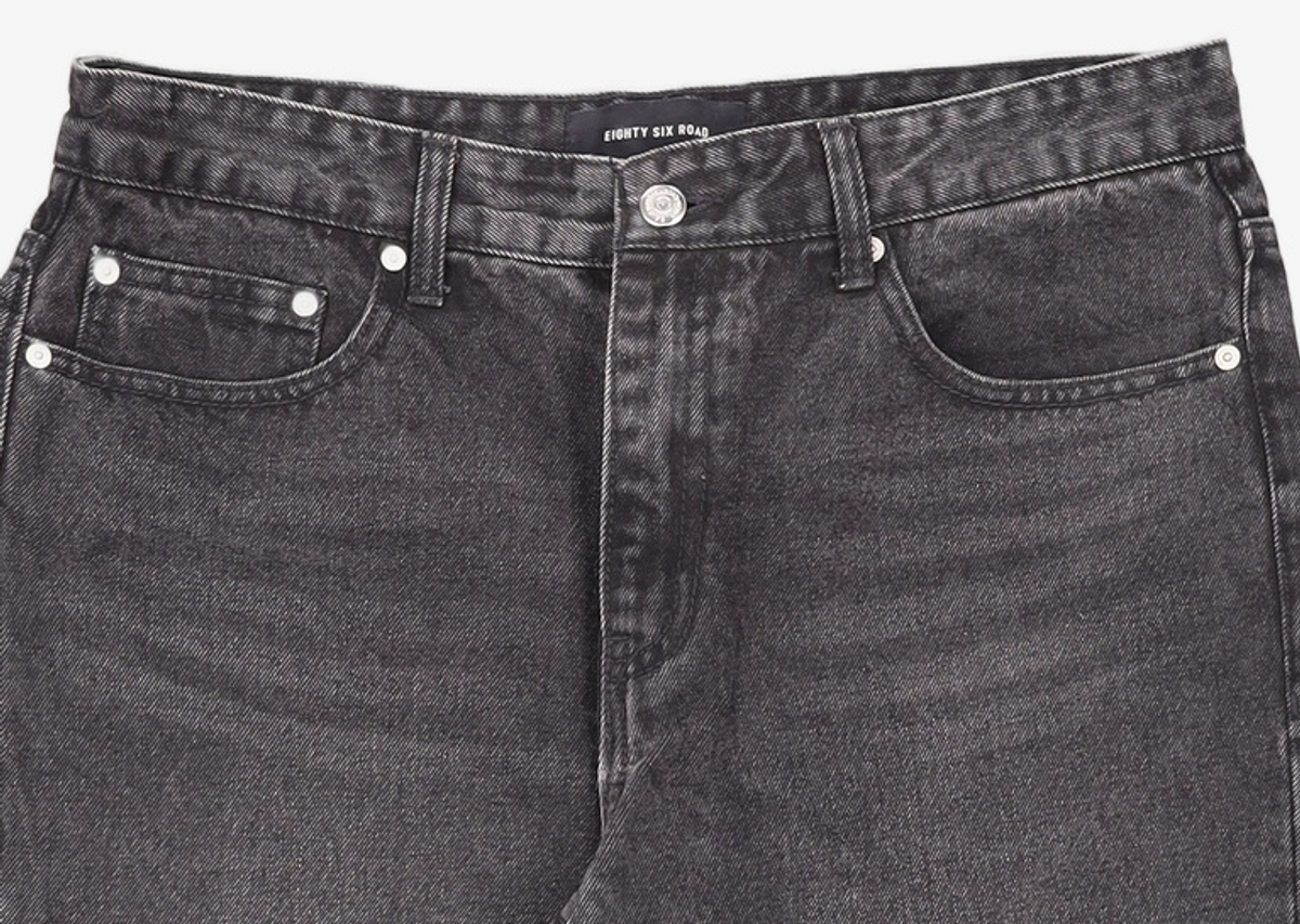 86로드(86ROAD) BLACK NORMAL CHIP / CROP TAPERED 34