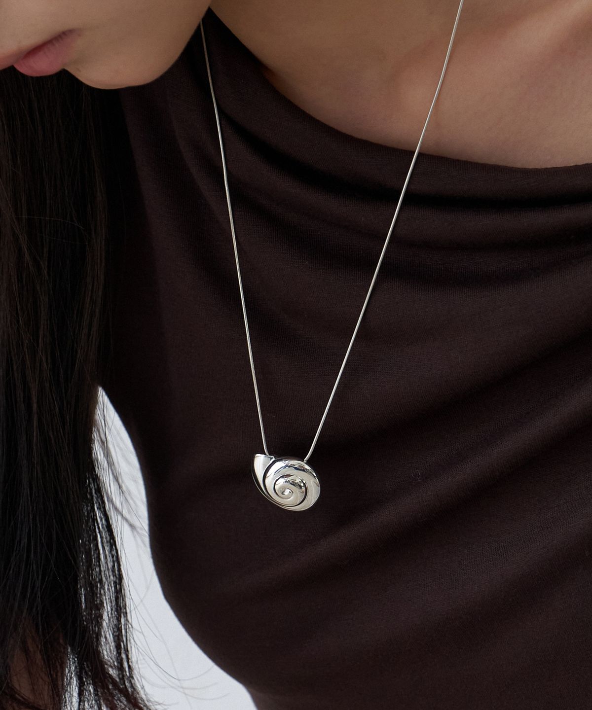 바이위켄드(BYWEEKEND) Seashell necklace_silver