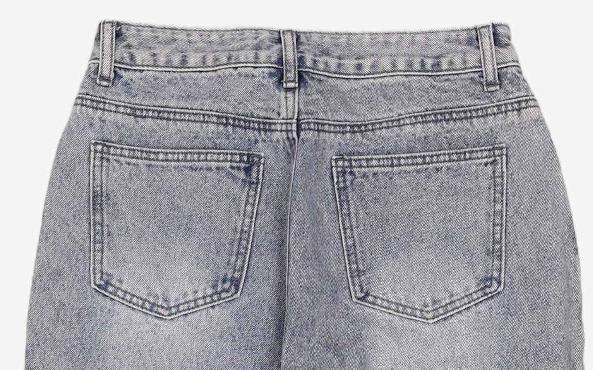 미쏘(MIXXO) 크롭와이드핏 데님 MIWTJD323J 26