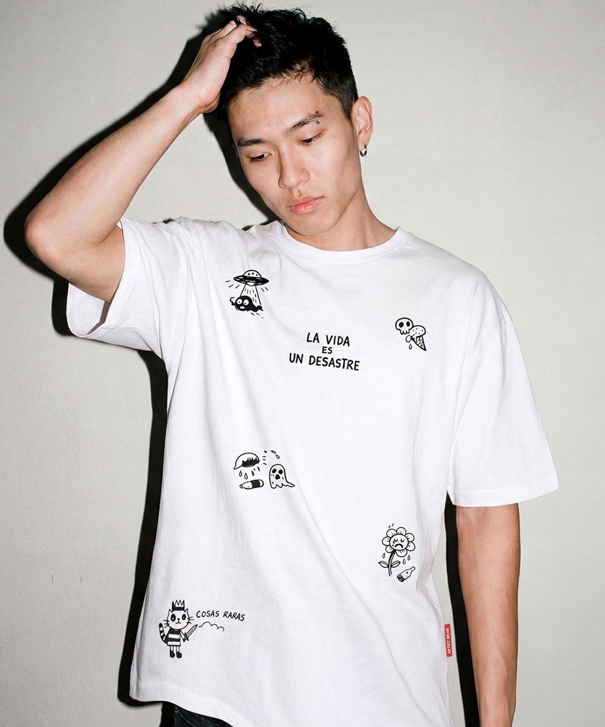 아티스트웨어(ARTISTWEAR) [ATW] 라비다드로잉 반팔티 - 2COLOR