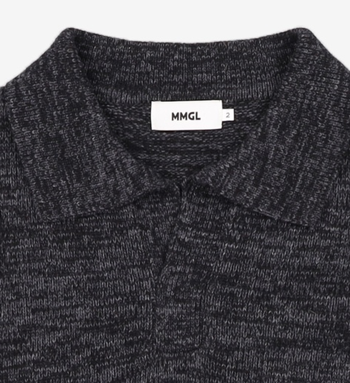 엠엠지엘(MMGL) WOMENS OVERSIZED COLLAR SWEATER (ASH BROWN) 2