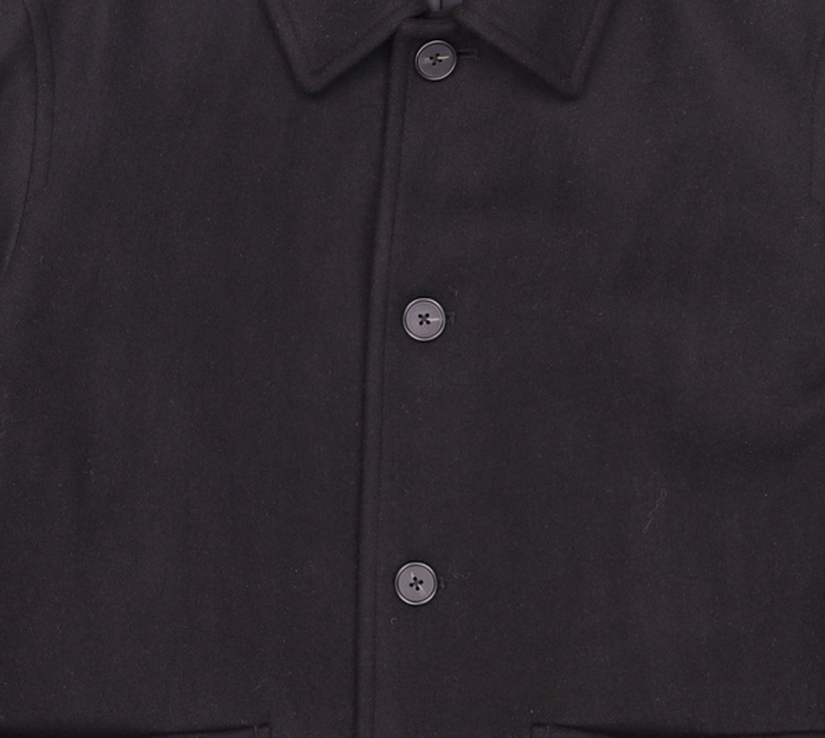 무신사 스탠다드(MUSINSA STANDARD) 데일리 하프 발마칸 코트 [블랙] XL