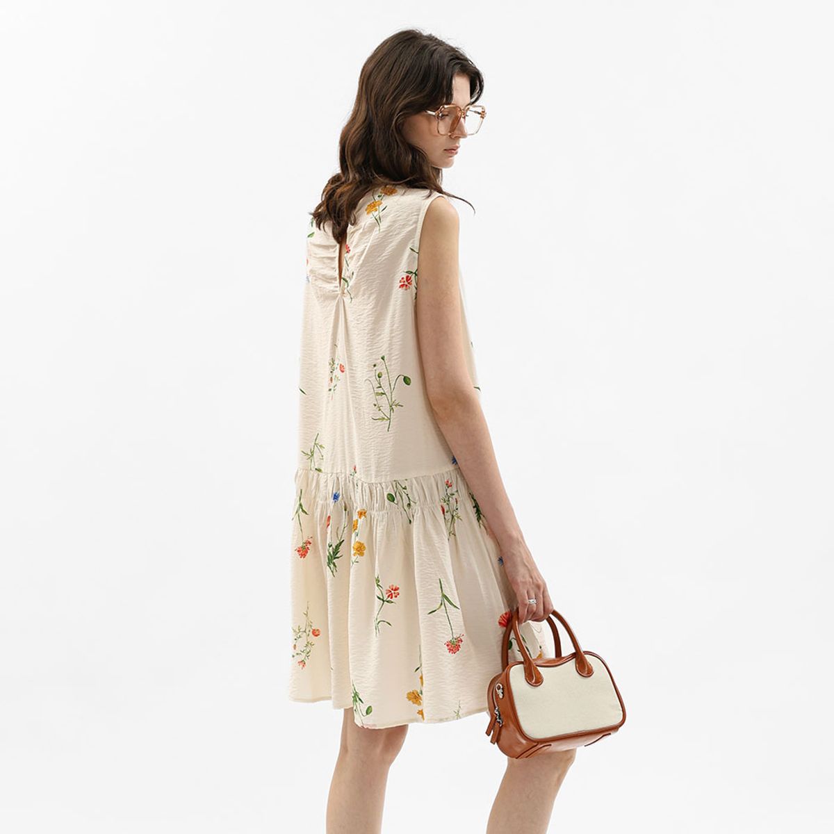 웬스데이딜라잇(WEDNESDAY DELIGHT) WD_Tiered floral sleeveless dress_IVORY