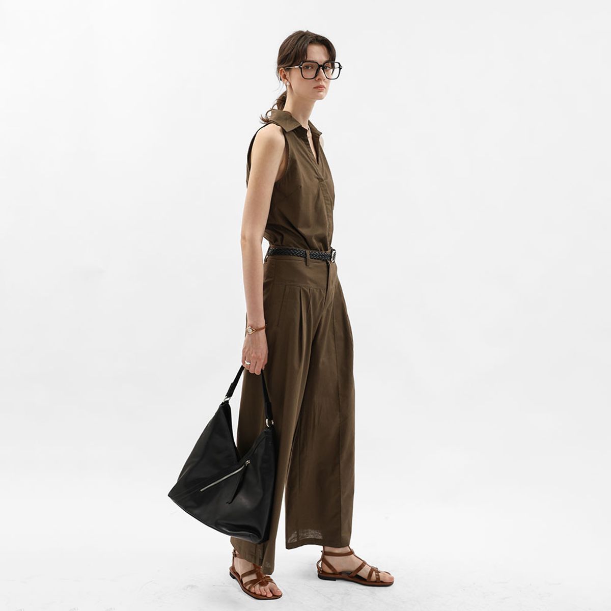 웬스데이딜라잇(WEDNESDAY DELIGHT) WD_Wide straight pants_BROWN