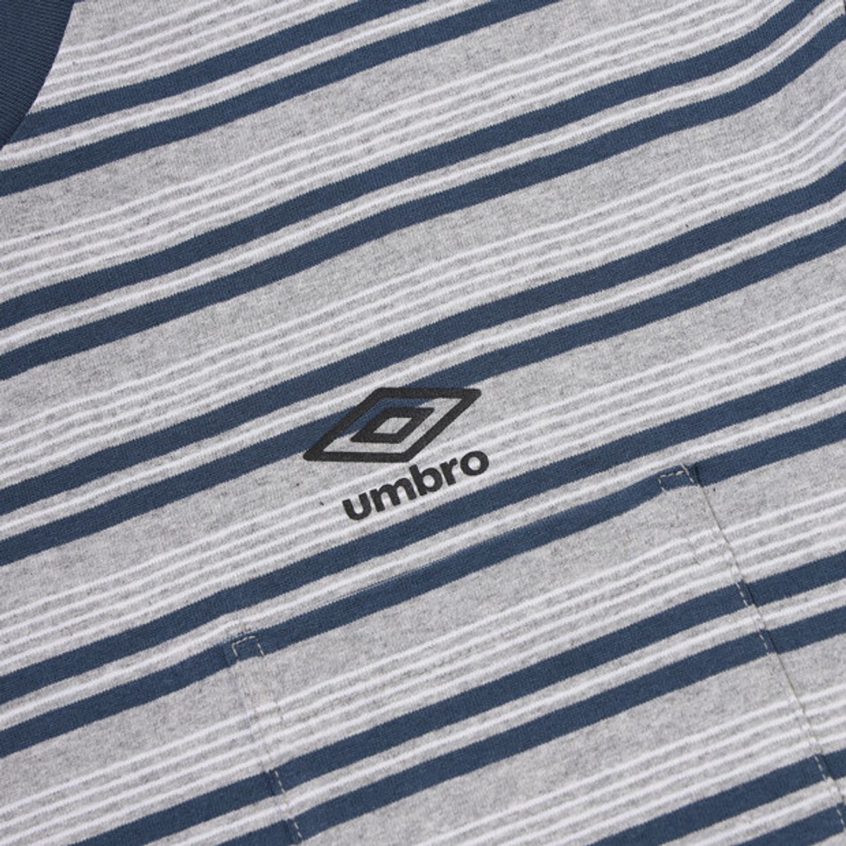 엄브로(UMBRO) 썸머 PICK 스트라이프 반팔 티셔츠 그레이 UR321CRS71