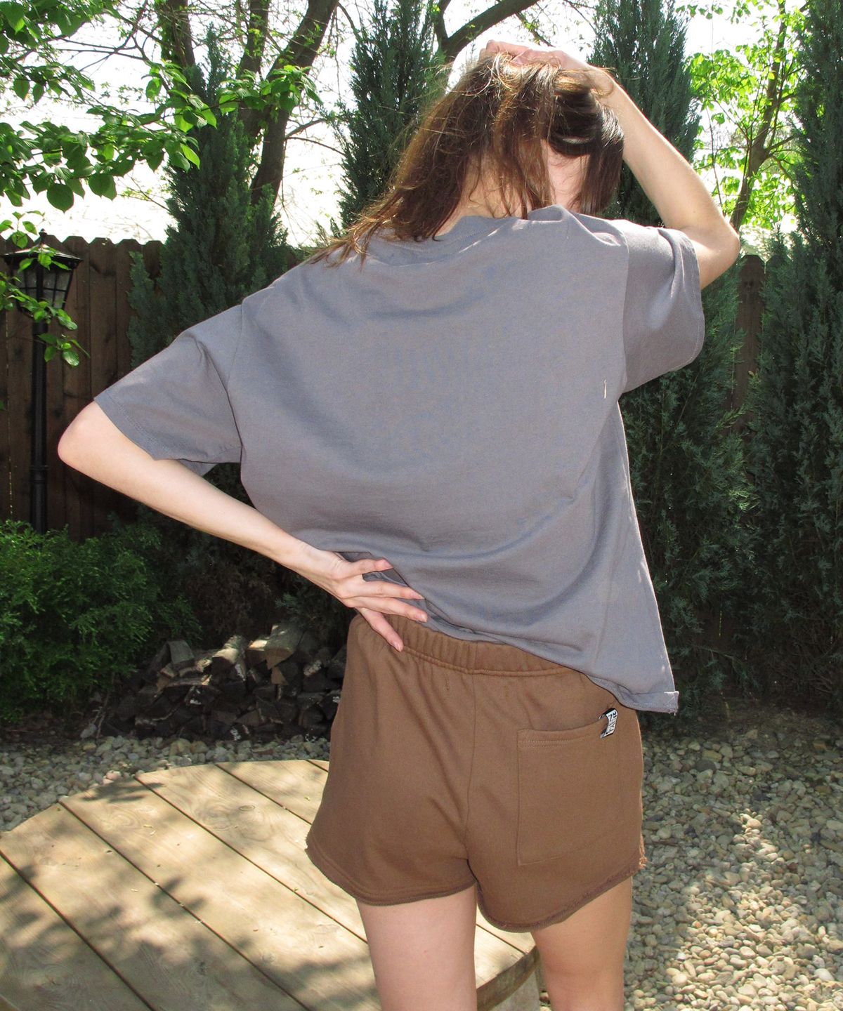 센토르(CENTAUR.KR) DORRIS CAT WASHED T-SHIRT_CHARCOAL
