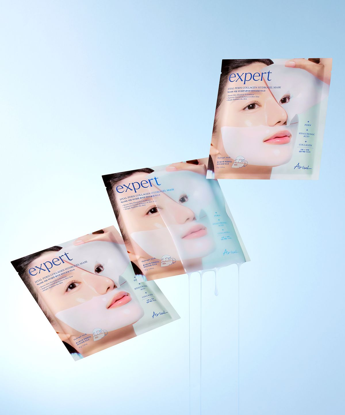 아리얼(ARIUL) 엑스퍼트 히알 PDRN 콜라겐 하이드로겔 마스크 1매