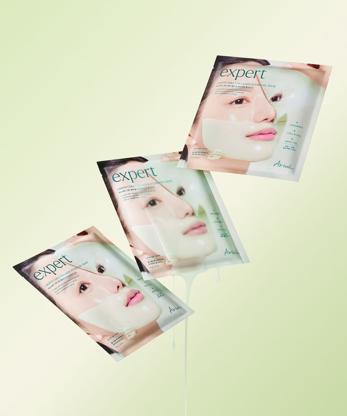 아리얼(ARIUL) 엑스퍼트 그린 세라 콜라겐 겔 마스크 1매