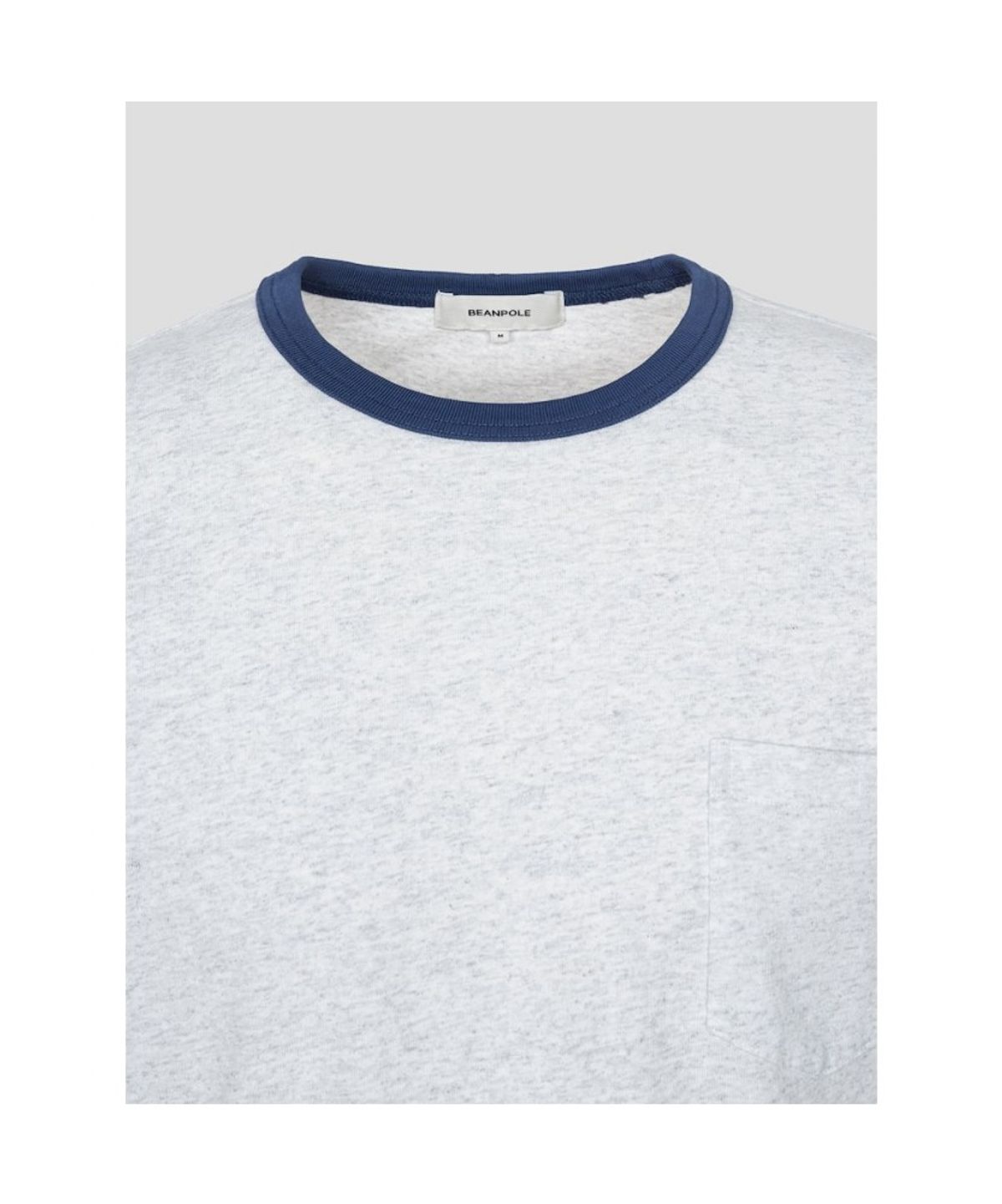 빈폴 멘(BEANPOLE MEN) 포켓 링거 티셔츠  블루