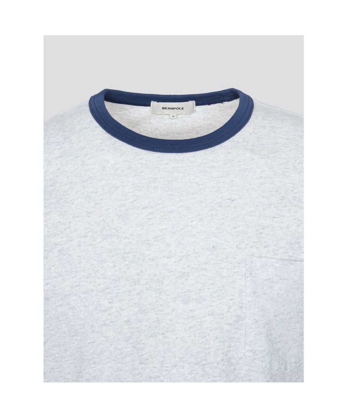 빈폴 멘(BEANPOLE MEN) 포켓 링거 티셔츠  블루