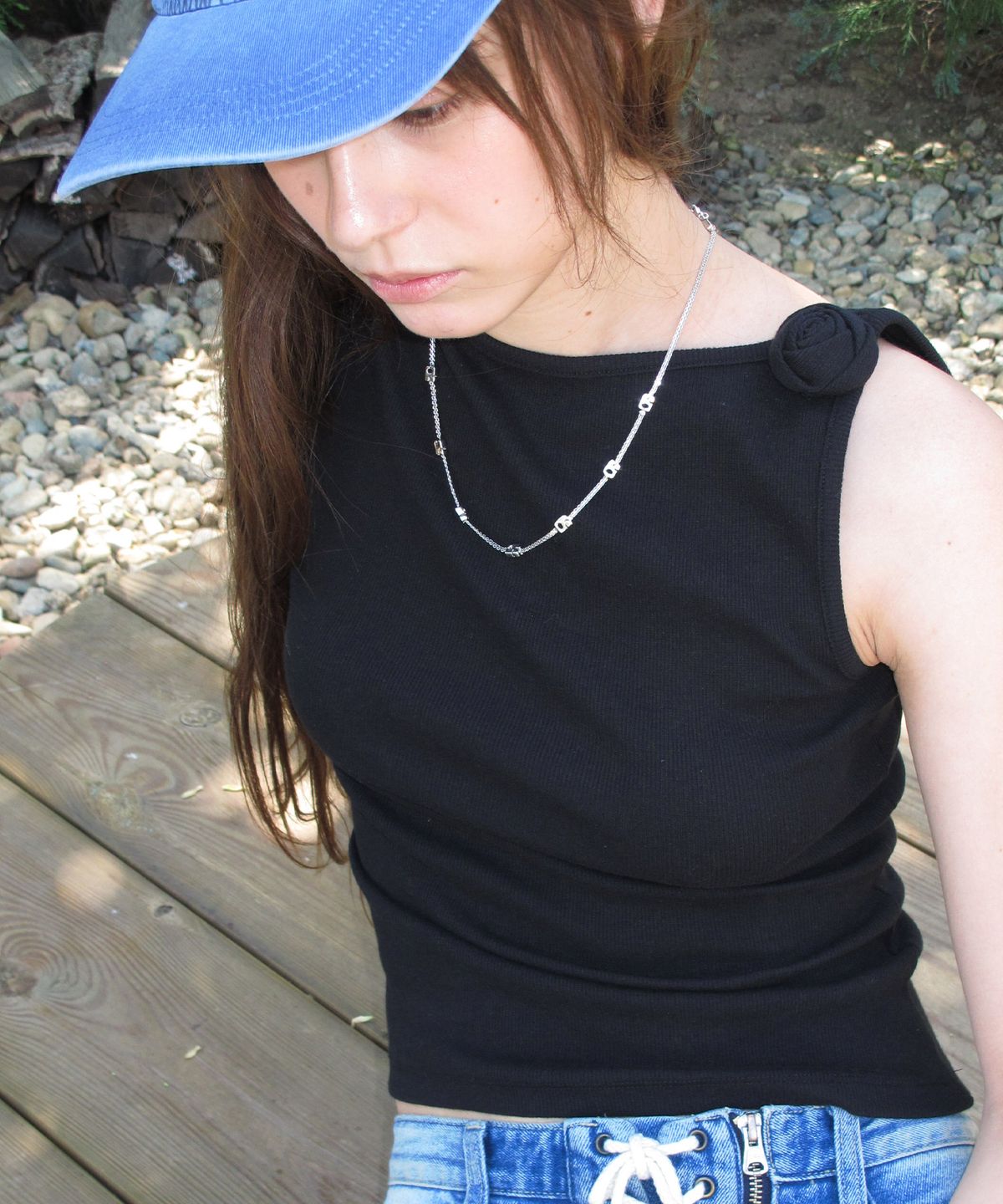 센토르(CENTAUR.KR) MINI ROSI SLEEVELESS TOP_BLACK