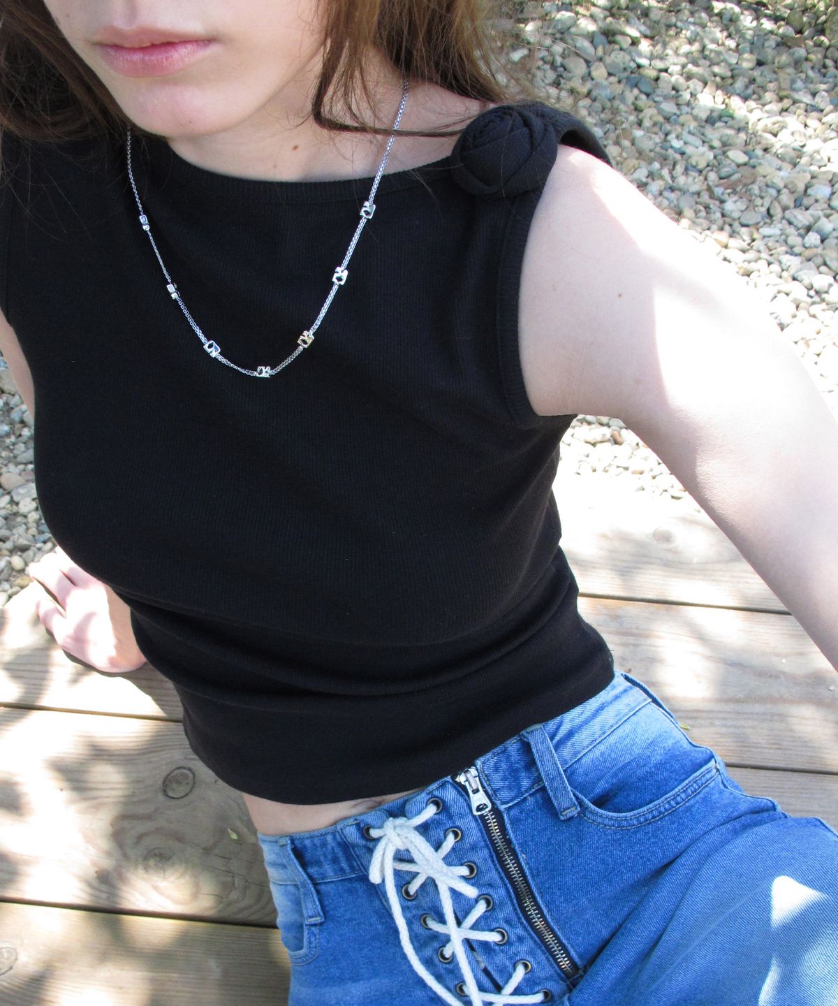 센토르(CENTAUR.KR) MINI ROSI SLEEVELESS TOP_BLACK