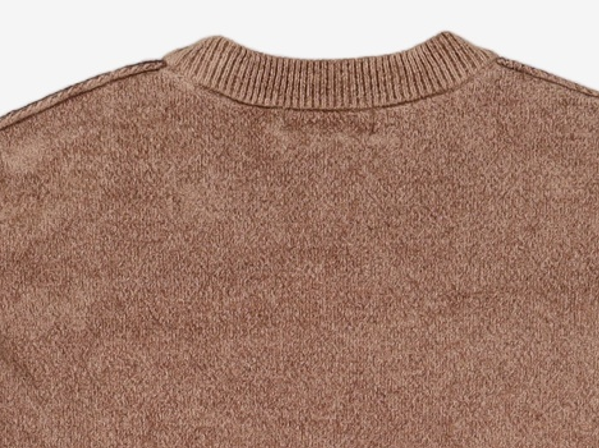 메종미네드(MAISON MINED) REVERSIBLE COLOURWAY KNIT BEIGE M
