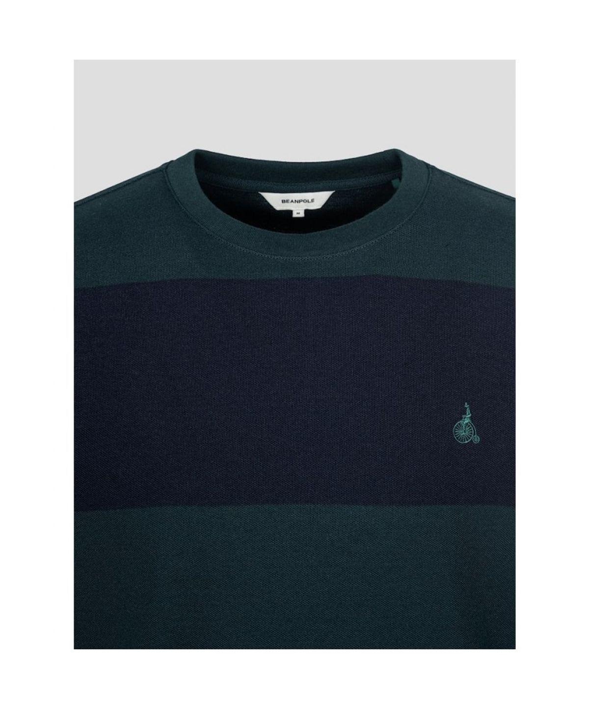 빈폴 멘(BEANPOLE MEN) 볼드 컬러블럭 캐주얼 티셔츠  그린