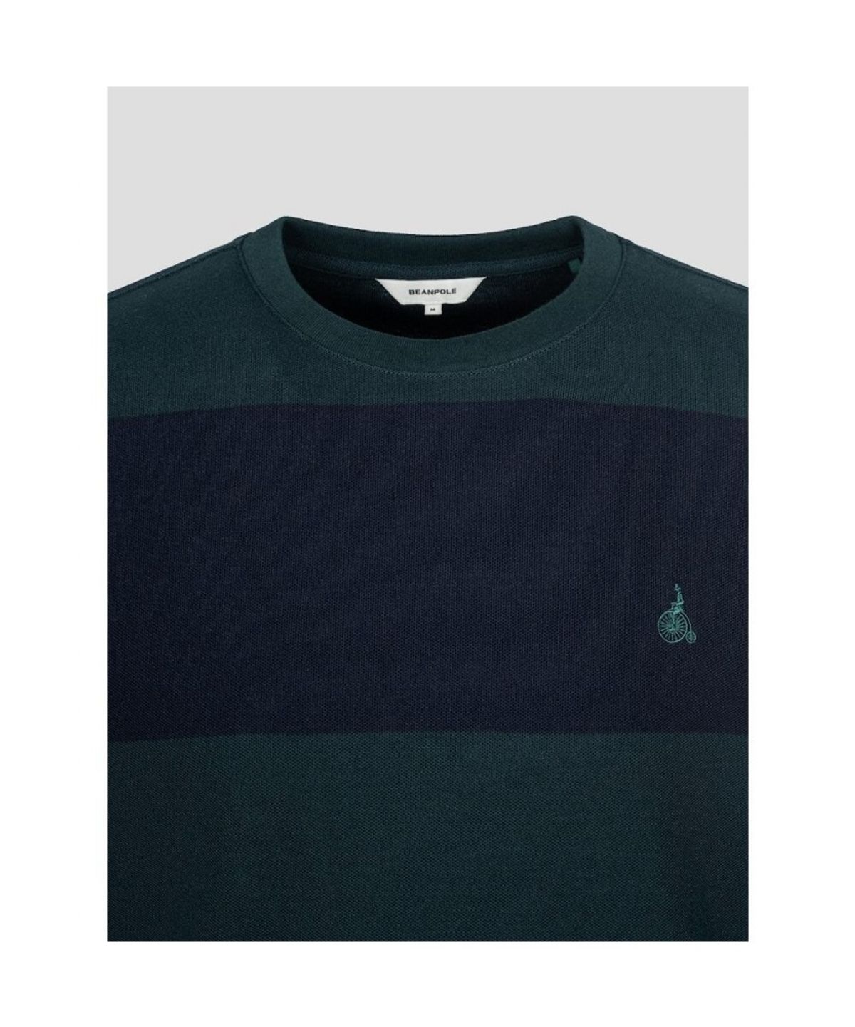 빈폴 멘(BEANPOLE MEN) 볼드 컬러블럭 캐주얼 티셔츠  그린