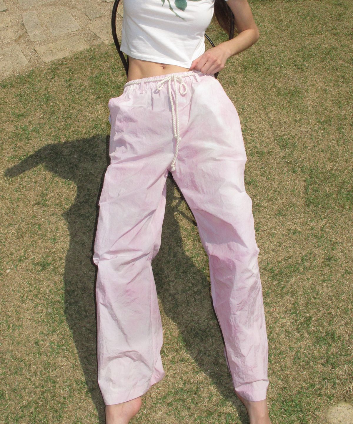 센토르(CENTAUR.KR) TIE-DYE NYLON BANDING PANTS_LIGHT PINK
