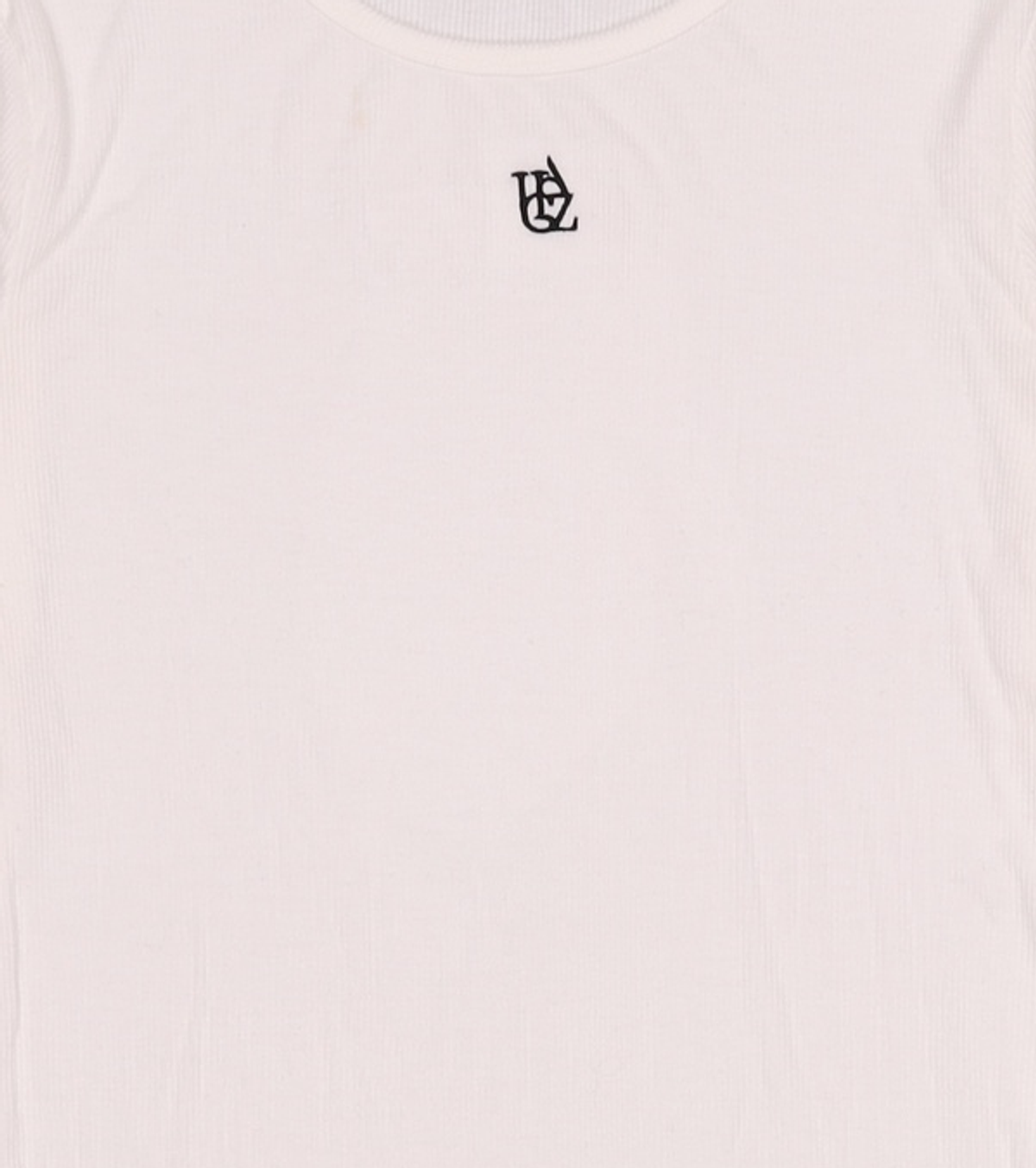 미쏘(MIXXO) 심플 로고 골지 긴팔 티셔츠_MIWLWF901C M