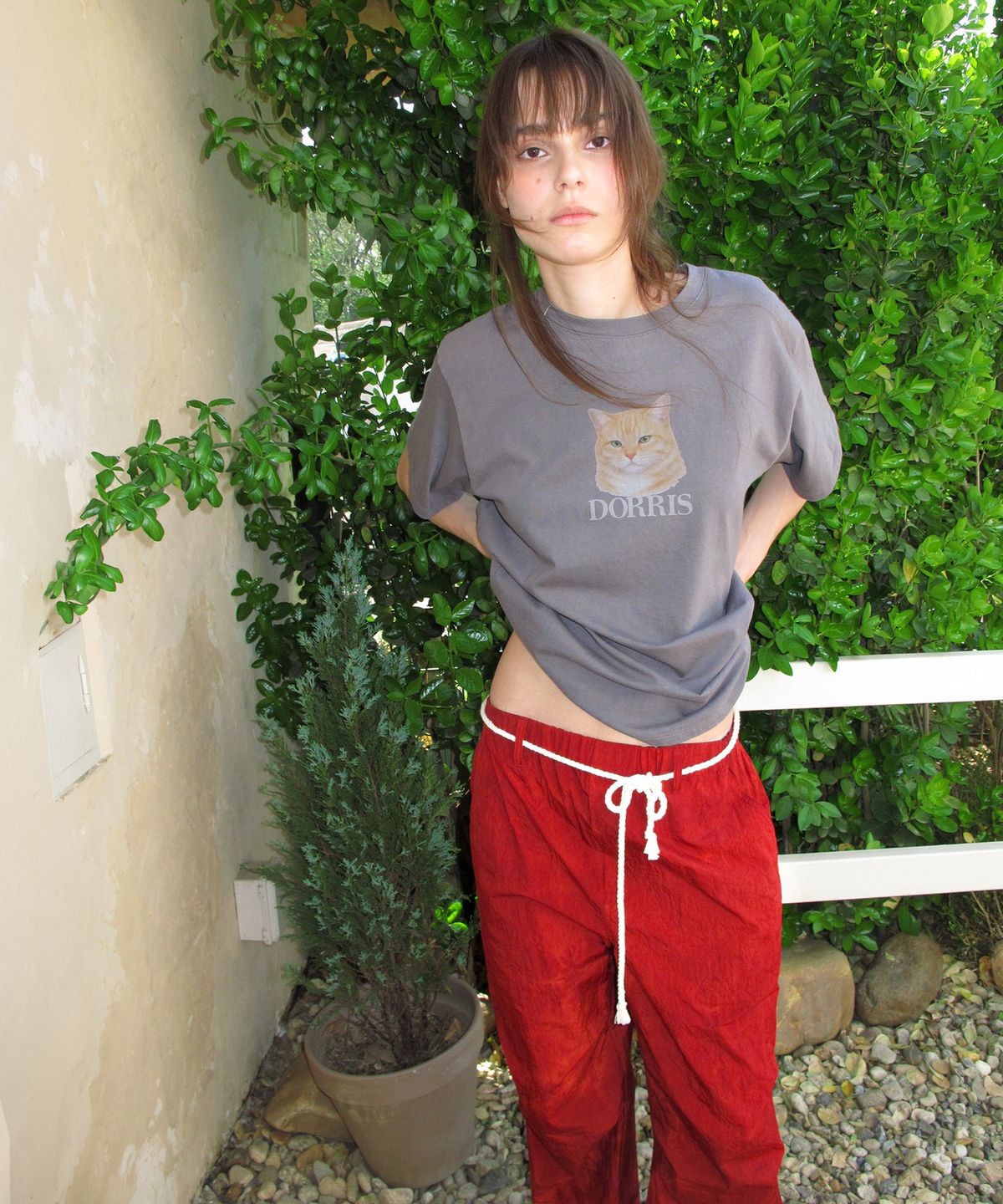 센토르(CENTAUR.KR) TIE-DYE NYLON BANDING PANTS_RED