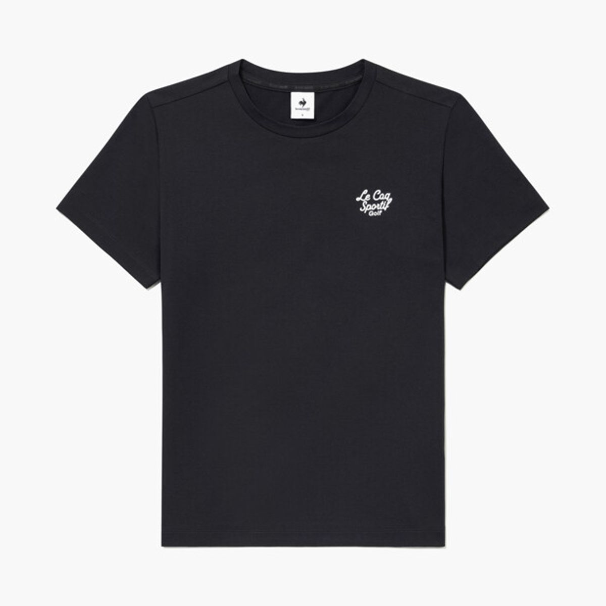 르꼬끄 골프(LECOQ GOLF) 여성 라운드넥 베이직 반팔 티셔츠 _BLCK GR222LRS52