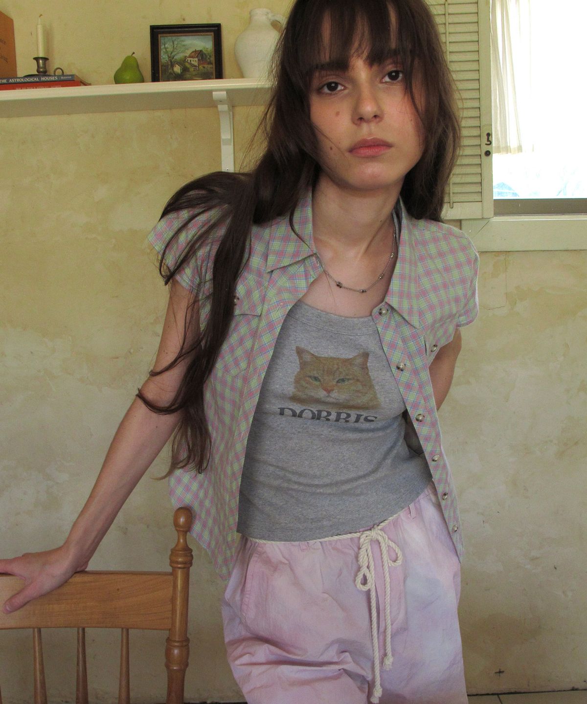센토르(CENTAUR.KR) CHECK HALF SLEEVE SHIRTS_LIGHT GREEN