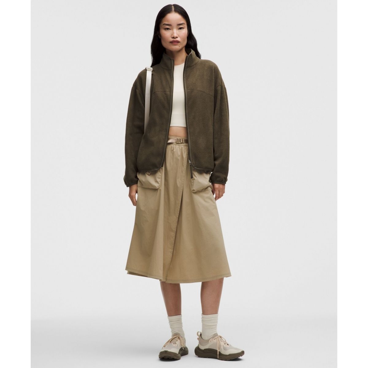 룰루레몬(LULULEMON) 텀블드 플리스 풀집 재킷  OVBR