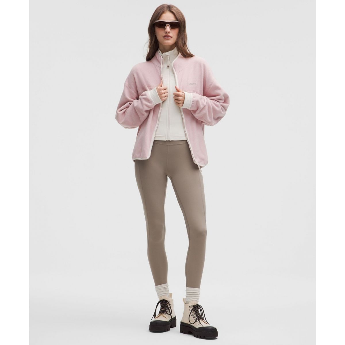 룰루레몬(LULULEMON) 텀블드 플리스 풀집 재킷  MINK LTIV WSHG