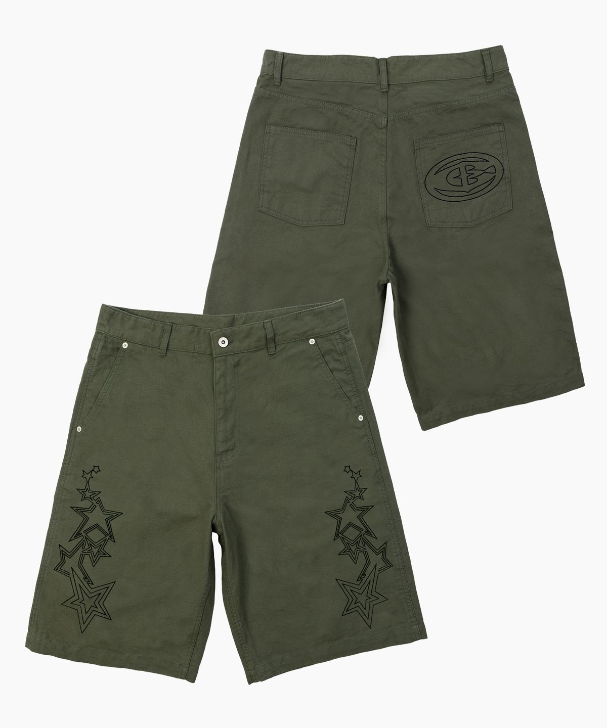 크리건(CRIGUN) FANCY WASHED BERMUDA SHORTS
