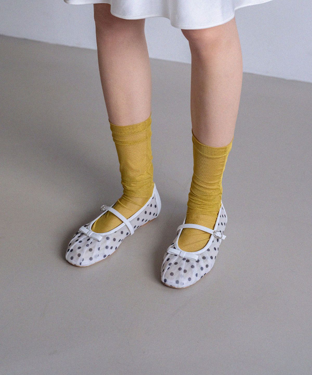 에펠클래식(EIFFELCLASSIC) FREYA Dot Mary Jane Flat_ white,black 프레야 도트 메리제인 플랫슈즈