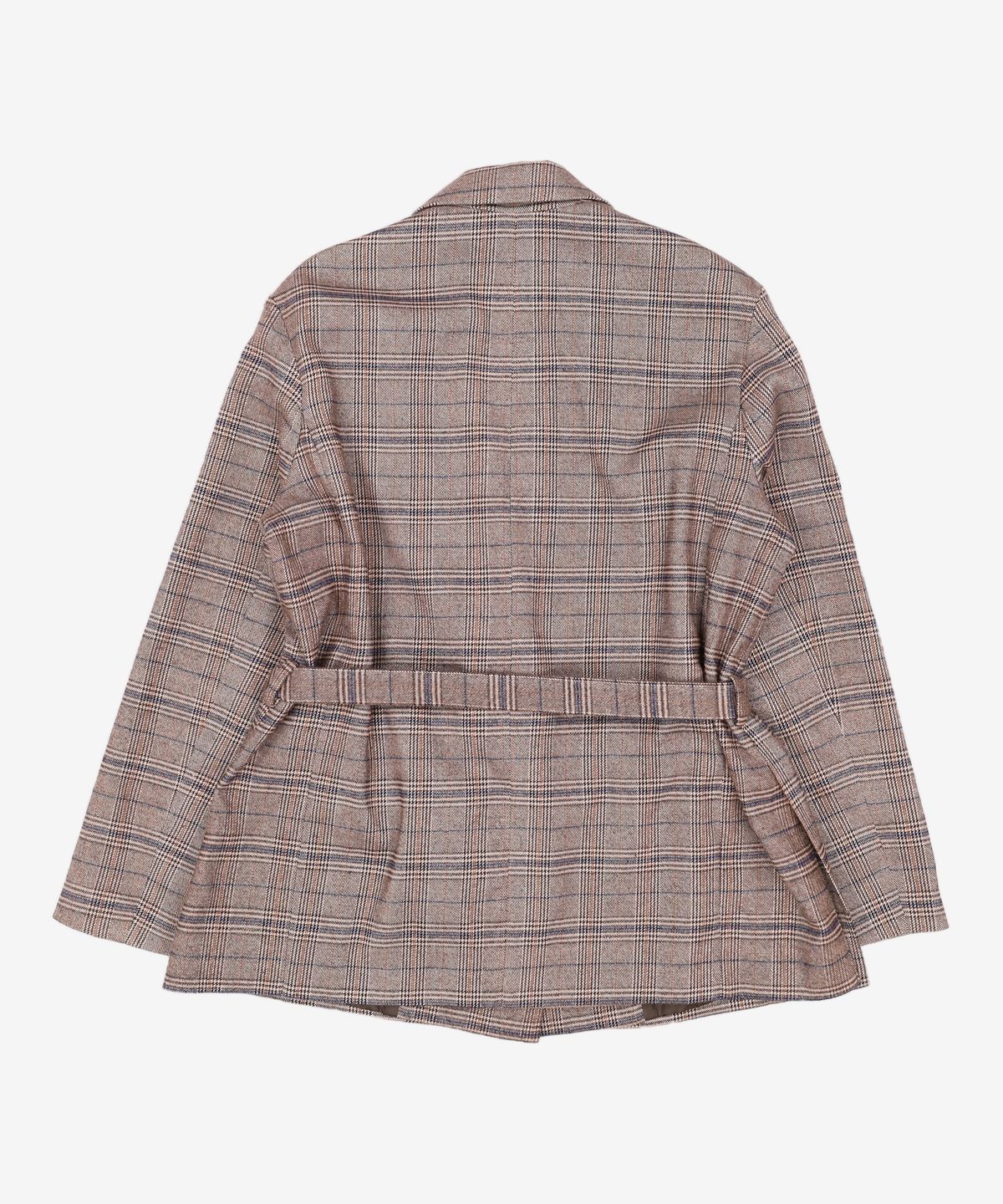 미쏘(MIXXO) 벨티드 심플 체크 자켓 MIWJK8T41B M